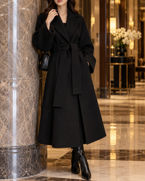 Manteau Louise En Laine À Coupe Ample