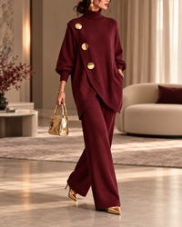 Ensemble Célestine en Maille et Pantalon Large
